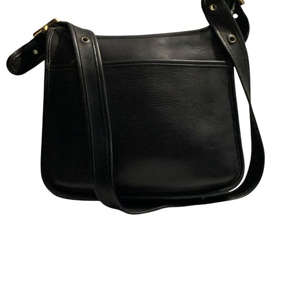 VINTAGE COACH l Black Classic Legacy Zip Shoulder Crossbody Handbag Purse 90s - Picture 5 of 16